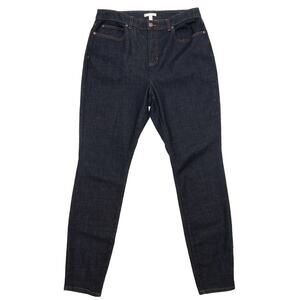 Eileen Fisher Utility Blue High Waist Taper Leg Jeans Size 12
